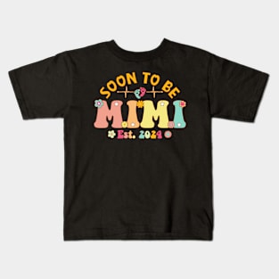 Soon To Be Mimi 2024 Mother's Day For New Mimi Kids T-Shirt